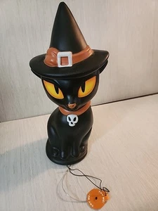 Target Boutique ~ Halloween Black Cat Blow Light Up Eyes Mold Blowmold - Picture 1 of 3