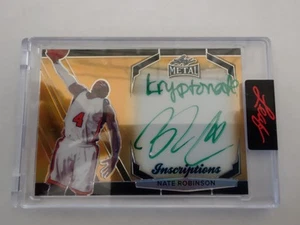 2025 LEAF Metal Nate Robinson Gold Auto Inscription #MHI-NR1 (89/100) - Picture 1 of 2
