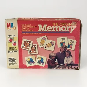 De colección 1986 Milton Bradley El Juego de Memoria Original Completo - Imagen 1 de 5