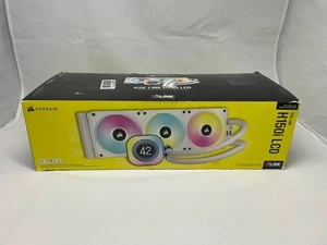 Corsair iCUE H150i LCD biały – chłodzenie wodne procesora 360mm RGB AIO – Intel/AMD - Zdjęcie 1 z 2