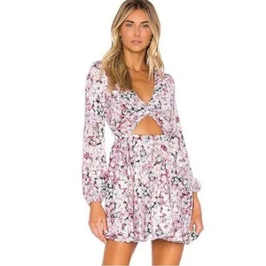 MICHAEL COSTELLO x REVOLVE Tabitha Kleid in Pink Blossom Gr. L - Bild 1 von 10