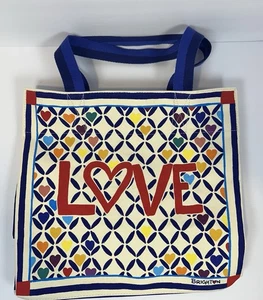 Brighton Power Of Love TASCHE Beuteltasche LOVE Canvas bunt Reißverschlusstasche groß - Bild 1 von 7