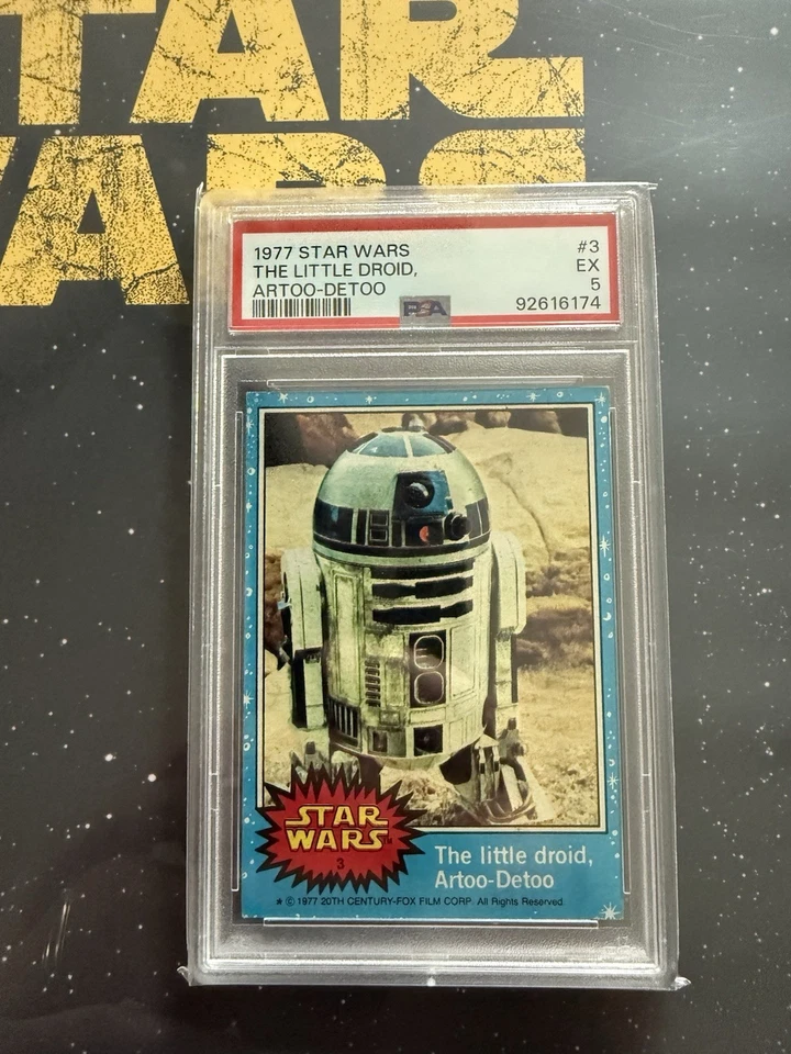 1977 Star Wars The Little Droid Artoo-Detoo R2D2 #3 Trading Card PSA 5 EX -NICE! - Image 1 of 3