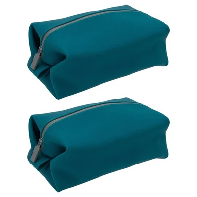 Bolsa de viagem American Tourister para higiene pessoal azul havaiano, pacote com 2 - Imagem 1 de 4