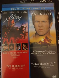 GLORY & THE PATRIOT Double Feature (DVD, š 2000, Widescreen) Fast Shipping - Picture 1 of 2