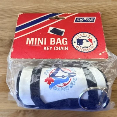 Vintage Toronto Bluejays 1989 Skore Baseball Duffel Bag Keychain New Deadstock - Image 1 of 4