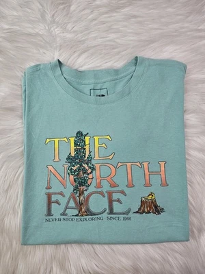  Camiseta verde claro manga corta The North Face para hombre con inyección gráfica (XL) Foto 1 de 4