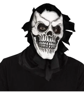 Skull Reaper Skeleton Shroud Adult Mask - Picture 1 of 1