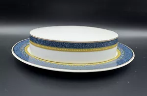 Mikasa Florentine Blue - Butter Dish with Lid - Excellent Vintage - Picture 1 of 8