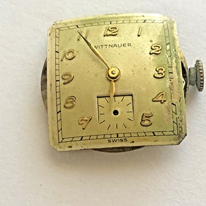 Vintage Wittnauer Handaufzug 17J 10FL Armbanduhr Werk Teile oder Reparatur - Bild 1 von 3