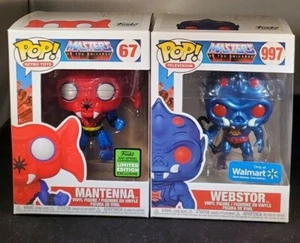 Funko POP! Masters of the Universe Mantenna #67 (ECCC) y Webster #997 (Walmart) - Imagen 1 de 11