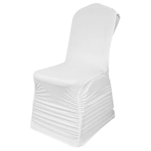 Blanco Botín Espalda Silla Fundas Elástico Spandex Para 1 – 100pcs Boda Banquete - Imagen 1 de 13