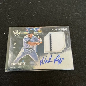 2018 Panini Diamond Kings Wade Boggs #JMS-WB Auto Patch #09/49 - Picture 1 of 2