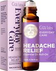 Gya Labs Headache Relief Essential Oil Roll-On (10ml)  Fresh, Relaxing Scent