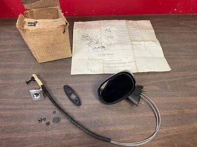1974 1975 OLDSMOBILE DELTA 88 LH REMOTE SPORT MIRROR NOS GM 123 - Image 1 of 4