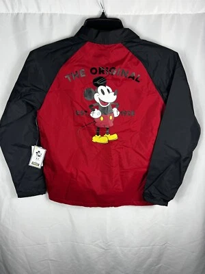 Boys Vans Off the Wall Disney Mickey Mouse Torrey Jacket Windbreaker Snap Button Foto 1 de 4