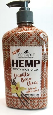 Malibu Hemp Vanilla Bean Cheer Tan Extender Moisturizer Body Lotion 18oz - Image 1 of 4