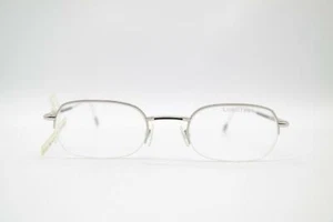 Vintage Longines Navigator 4325 114 Silver Half Rim Glasses Frame NOS - Picture 1 of 6