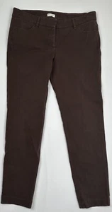 Brunello Cucinelli Cotton Elastane Stretch Size 8 Brown Pants Women Italy - Picture 1 of 8
