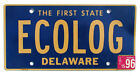 Delaware Vanity License Plate ECOLOG ECOLOGY ECOLOGIST