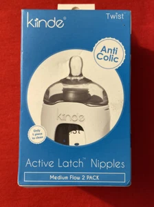 Kiinde Twist Active Latch Nipples Medium Flow 2 Pack - New - Picture 1 of 6