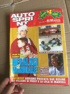 AUTO SPRINT AUTOSPRINT 21. Dezember 1993 ALESI FERRARI BENETTON WILLIAMS PROST - Bild 1 von 2