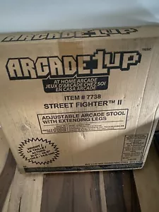 Arcade1Up Street Fighter 2 Adjustable Video Game Stool with Leg Extenders - Picture 1 of 2