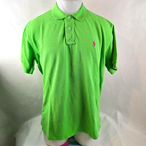 Vintage Polo Ralph Lauren Shirt Mens XL Green Polo Small Pony Preppy Classic - Picture 1 of 7