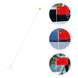 10 Pcs Car Window Flagpole Cup Base Poles with Cups - Afbeelding 1 van 12