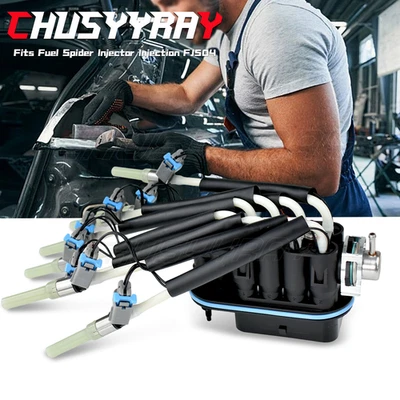 蜘蛛燃油喷射器 8 端口 FJ504 适用于 1996 - 1999 年雪佛兰 C1500 Suburban V8 5.7L — 第 1/4 张图片