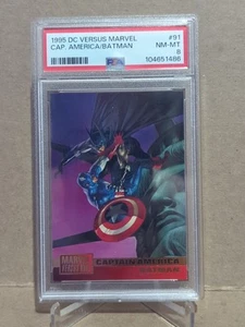 1995 DC Versus Marvel #91 Capitan America/Batman PSA 8 - Foto 1 di 2