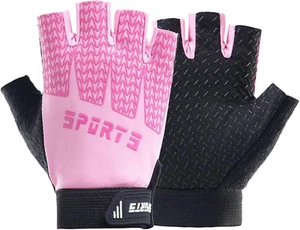 Girls Fingerless Bike Gloves, Sport Gloves for 4-10 Year Girls Monkey Bars Rock  - Picture 1 of 5