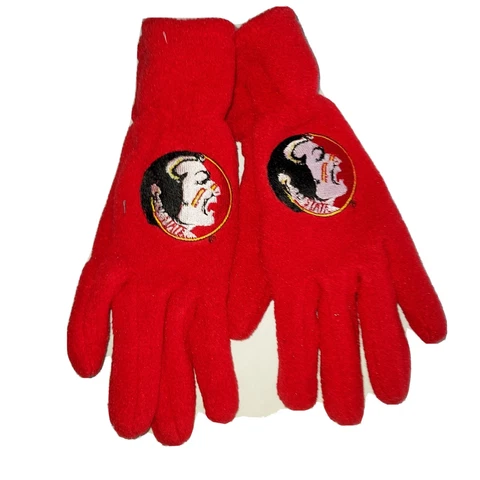 Florida  State Seminoles Ladies Fleece Gloves, O/S, Red Cover