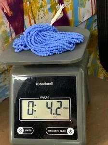 Preciosa brand seed bead periwinkle rocaille hank 120 grams - Picture 1 of 3