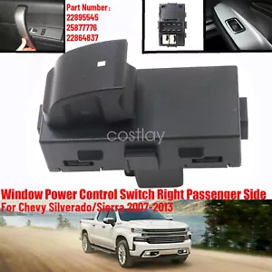 RH Window Power Control Switch Passenger For Chevy Silverado/Sierra 2007-2013 - Foto 1 di 8