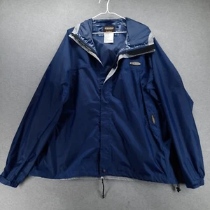 Stearns Jacket Mens XL Packable Raincoat Hooded Bungee Waist Full Zip Waterproof - Picture 1 of 12