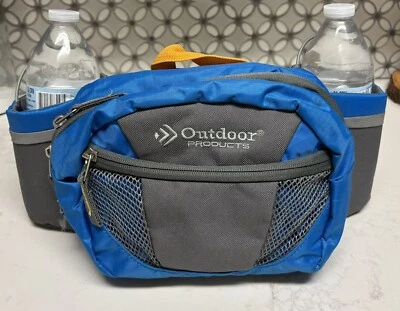 Outdoor Products Fannie/waist Pack With Water Bottle Storage Pockets Blue Gray - Image 1 of 4