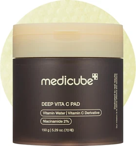 Medicube Deep Vita C Gesichtspads, Vitamin C Toner Pads für ungleichmäßigen Hautton, 500 - Bild 1 von 12