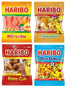 4 HARIBO GUMMY Gummy Candy Bags Bundle German Treats Party Sweets - Picture 1 of 5