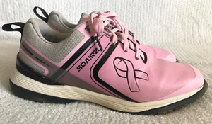SQAIRZ Golf Shoes Sneakers Breast Cancer Game Country Club Sportswear PINK US 9 - Picture 1 of 23