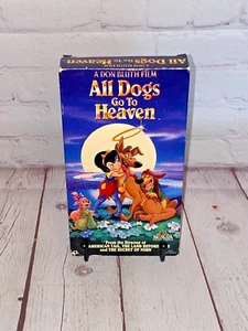 All Dogs Go To Heaven VHS MGM/UA Home Video 1990 rated G 1hr 25mins - Picture 1 of 7
