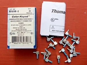 Box/10 THOMAS & BETTS MD1614M-0 MALE DISCONNECT KUBE New - Picture 1 of 1