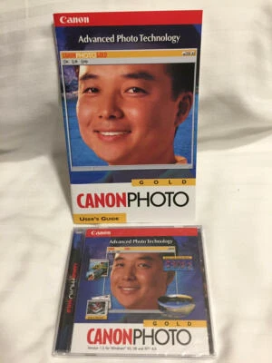 NEW SEALED Canon Photo Gold CD Photo Editing Software Windows 95 98 & NT - Image 1 of 3
