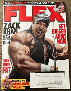 FLEX bodybuilding muscle magazine ZACK KAHN April 2014 - Picture 1 of 1