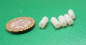Nylon 66 Spacer, Natural, NO.4 Screw, 3/16" OD x .115" ID x 3/8" Length, 100pc - Picture 1 of 9