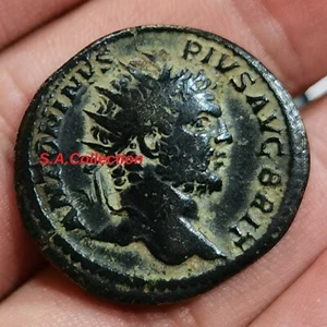 ROMAINE CARACALLA As (211) revers VOTA PVBLICA //SC. Caracalla Drapé RARE ! - Imagen 1 de 5