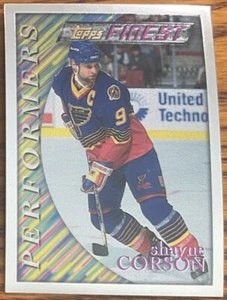 1995-96 Finest Performers Silver UNCOMMON Shayne Corson #18 St. Louis Blues - Picture 1 of 2