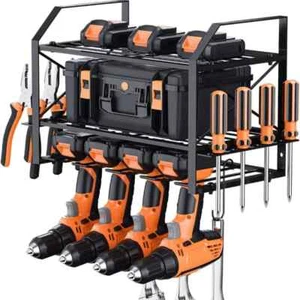 Hardware Tools Power Tools Organiser Shelf Tool Holder Hand Drill Holder - Picture 1 of 11