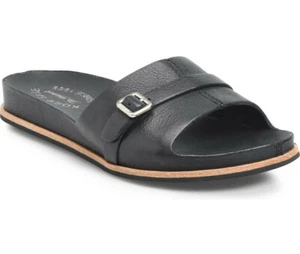 Nuevo en caja Kork-Ease Downey Correa con hebilla de cuero 1" Sandalia deslizante EE. UU. 6/EUR 36,5 en negro - Imagen 1 de 12