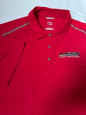 Nuevo polo ZO6 Corvette bordado supercargador para hombre Cutter & Buck Ace Foto 1 de 4